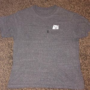 grey ripndip tee shirt